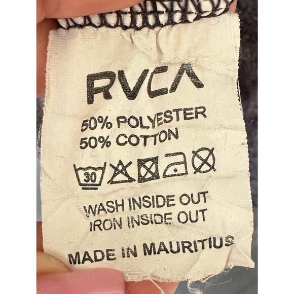 RVCA Regular Fit Men’s Short Sleeve Shirt Gray Size Small - Picture 6 of 6